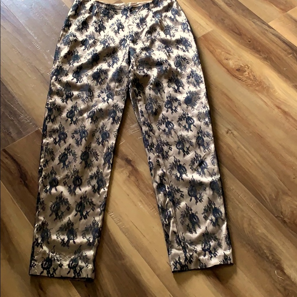 LA BELLE DRESSY THROW BACK PANTS LACE OVERLAY